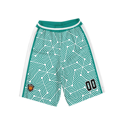 Custom White Teal Basketball Jersey Uniform Suit Printed Your Logo Name Number enthsush