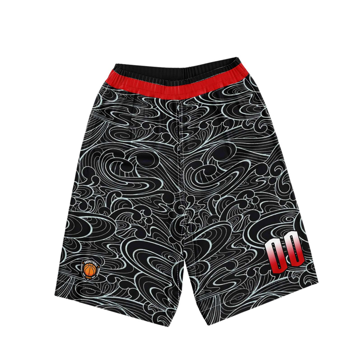 Custom Black Red Basketball Jersey Uniform Suit Printed Your Logo Name Number enthsush