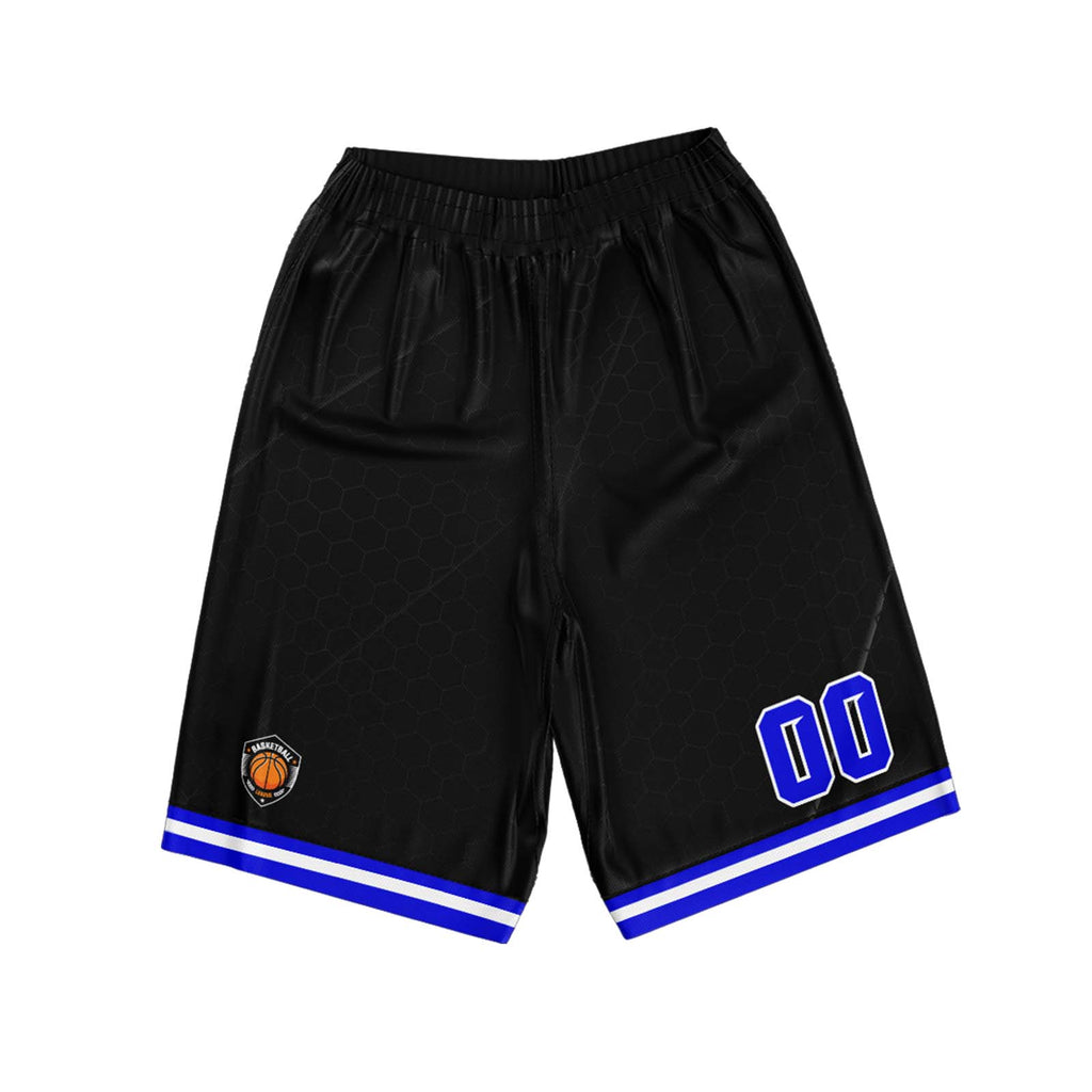 Custom Black Blue Basketball Jersey Uniform Suit Printed Your Logo Name Number enthsush