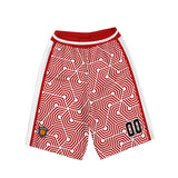 Custom White Red Basketball Jersey Uniform Suit Printed Your Logo Name Number