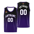 Custom Basketball Jersey Personalized Stitched Team Name Number Logo Black&Purple enthsush