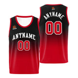 Custom Basketball Jersey Personalized Stitched Team Name Number Logo Red&Black
