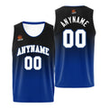 Custom Basketball Jersey Personalized Stitched Team Name Number Logo Black&Royal enthsush
