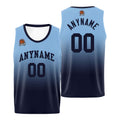Custom Basketball Jersey Personalized Stitched Team Name Number Logo Light Blue&Navy enthsush