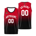 Custom Basketball Jersey Personalized Stitched Team Name Number Logo Red&Black enthsush
