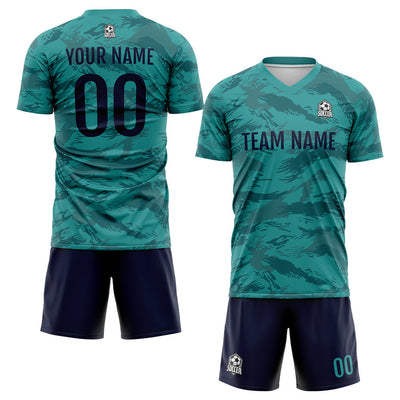 Custom Soccer Jerseys for Men Women Personalized Soccer Uniforms for Adult and Kid Green enthsush