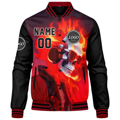 Custom Varsity Jacket Letterman jacket for Men, Women and Youth Black Gray enthsush