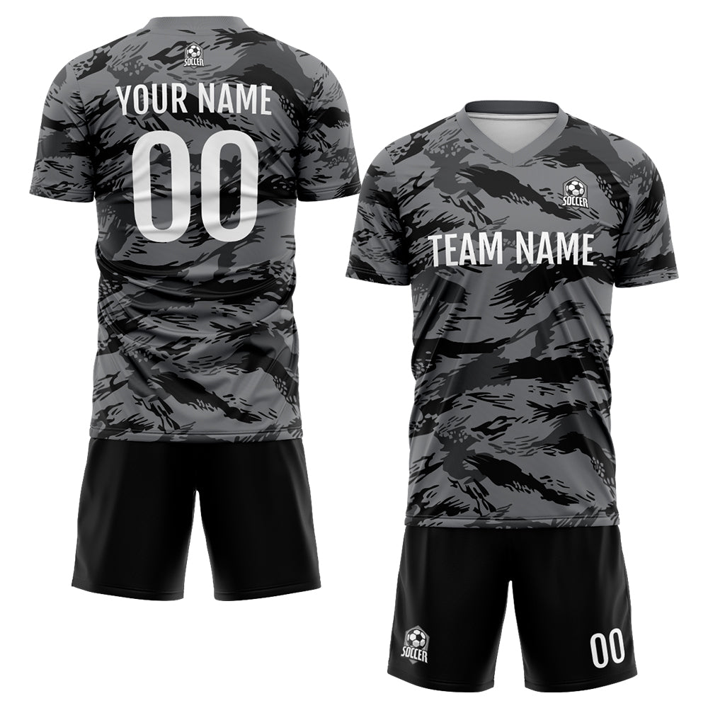 Custom Soccer Jerseys for Men Women Personalized Soccer Uniforms for Adult and Kid Dark Gray enthsush