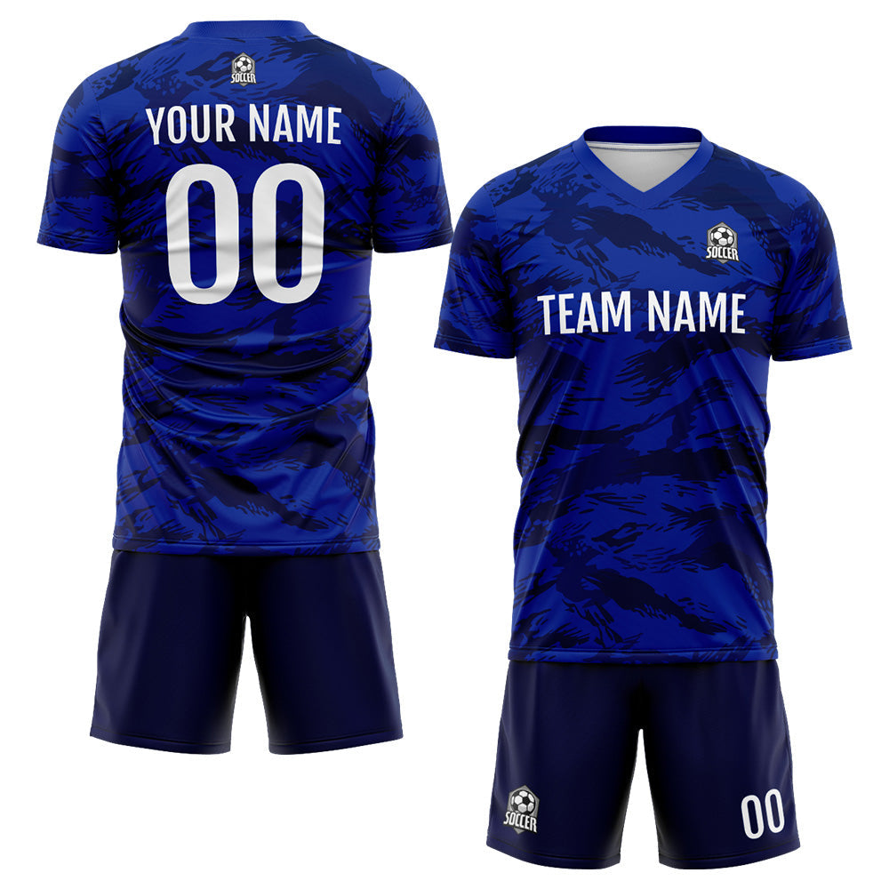 Custom Soccer Jerseys for Men Women Personalized Soccer Uniforms for Adult and Kid Blue enthsush