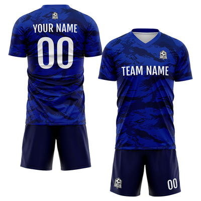 Custom Soccer Jerseys for Men Women Personalized Soccer Uniforms for Adult and Kid Blue enthsush