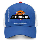 Personalized Blue Red 5-Panel Duckbill Cap Your Unique Style Your Way