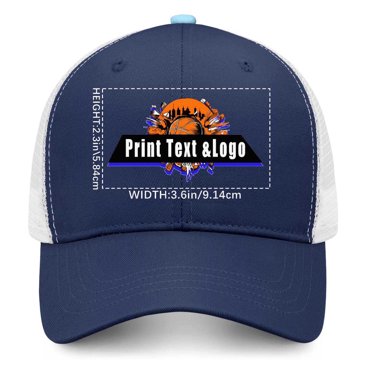 Personalized Navy Blue Green 5-Panel Duckbill Cap Your Unique Style Your Way enthsush