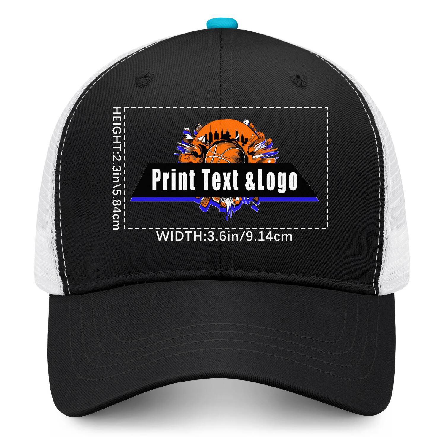 Personalized Black Peacock Blue 5-Panel Duckbill Cap Your Unique Style Your Way enthsush