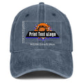 Personalized Custom Blue Washed Cowboy Trucker Hat with Logo Fashion Accessory enthsush