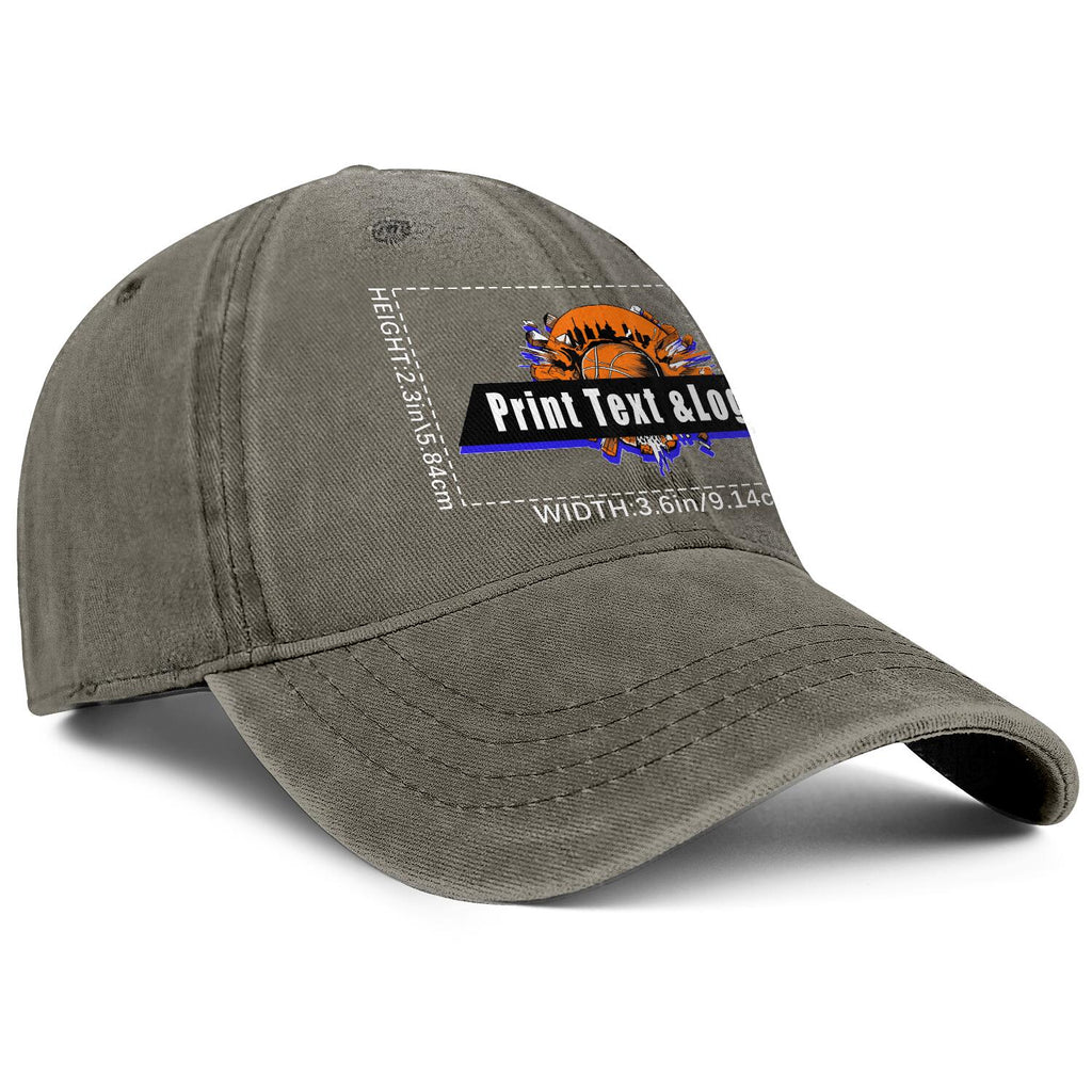 Personalized Custom Brown Washed Cowboy Trucker Hat with Logo Fashion Accessory enthsush