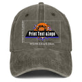 Personalized Custom Brown Washed Cowboy Trucker Hat with Logo Fashion Accessory enthsush