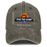 Personalized Custom Brown Washed Cowboy Trucker Hat with Logo Fashion Accessory