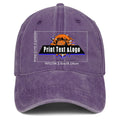 Personalized Custom Purple Washed Cowboy Trucker Hat with Logo Fashion Accessory enthsush