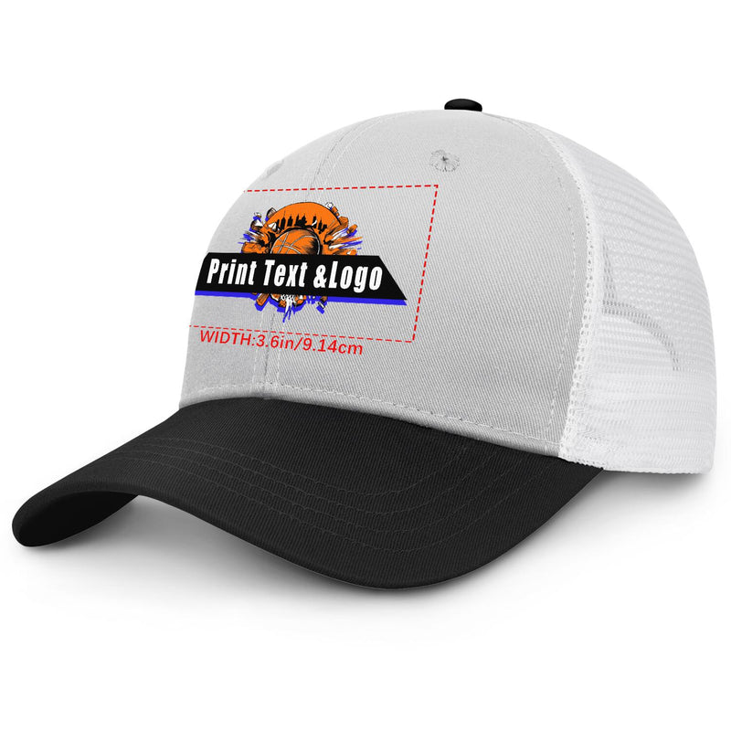 Personalized Grey Black 5-Panel Duckbill Cap Your Unique Style Your Way