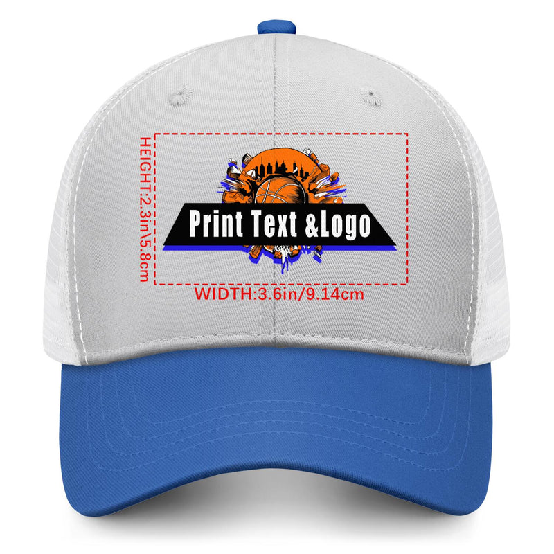 Personalized Cameosa Blue 5-Panel Duckbill Cap Your Unique Style Your Way