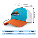 Personalized Aquamarine Orange 5-Panel Duckbill Cap Your Unique Style Your Way enthsush