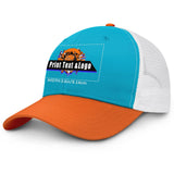 Personalized Aquamarine Orange 5-Panel Duckbill Cap Your Unique Style Your Way enthsush