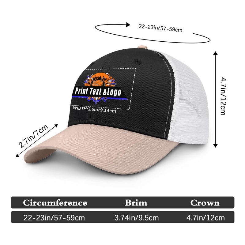 Personalized Cameosa Black 5-Panel Duckbill Cap Your Unique Style Your Way