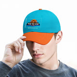 Personalized Aquamarine Orange 5-Panel Duckbill Cap Your Unique Style Your Way enthsush