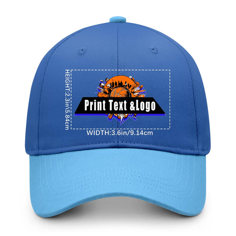 Personalized Blue 5-Panel Duckbill Cap Your Unique Style Your Way