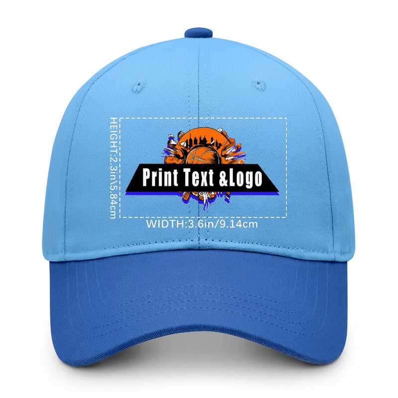 Personalized Blue 5-Panel Duckbill Cap Your Unique Style Your Way
