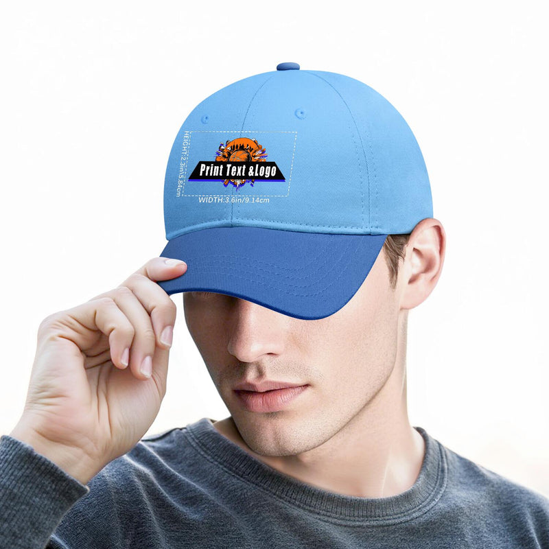 Personalized Blue 5-Panel Duckbill Cap Your Unique Style Your Way