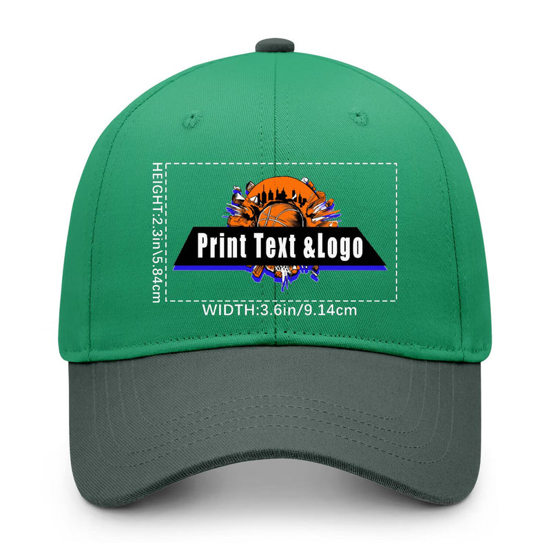 Personalized Green 5-Panel Duckbill Cap Your Unique Style Your Way