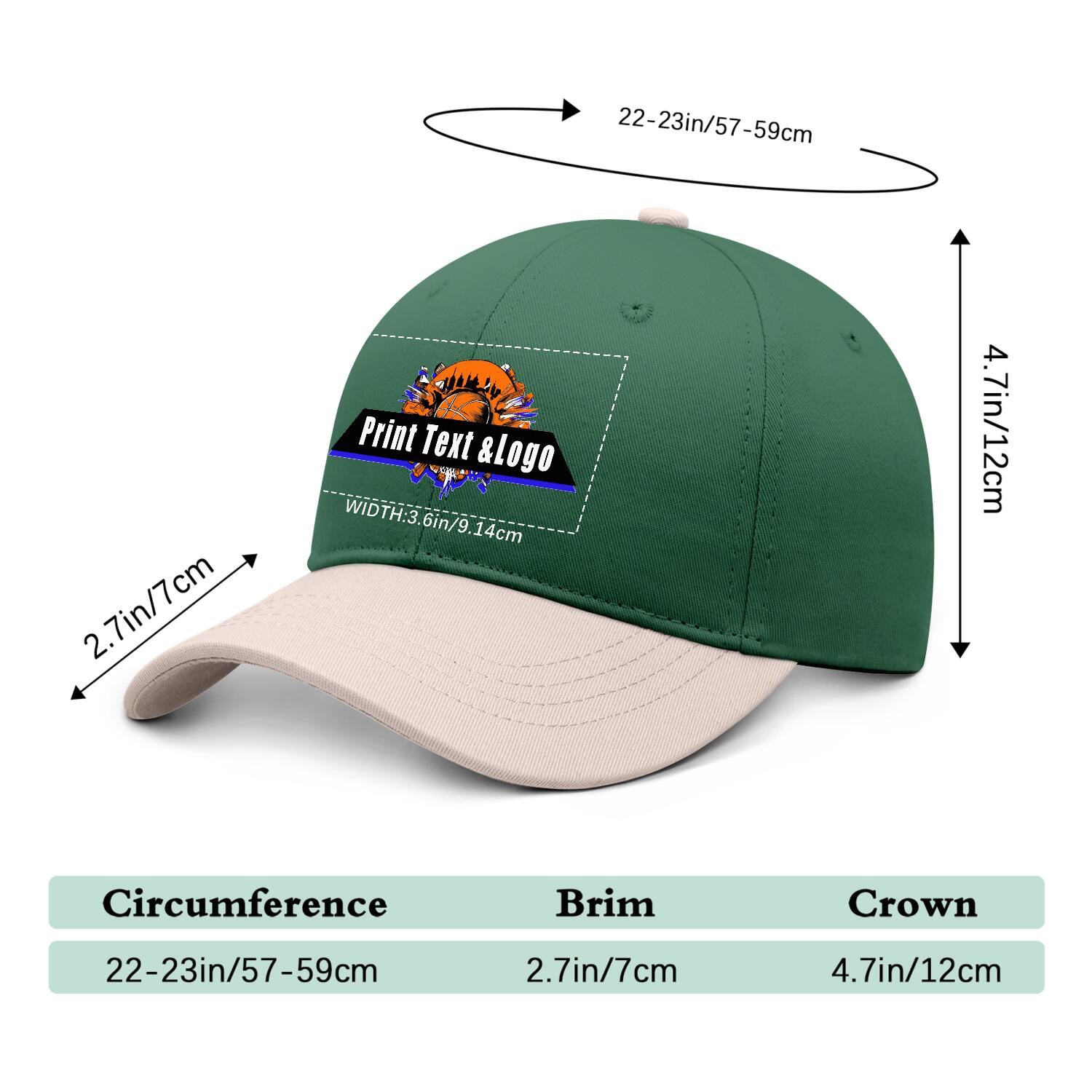 Personalized Green Cameosa 5-Panel Duckbill Cap Your Unique Style Your Way enthsush