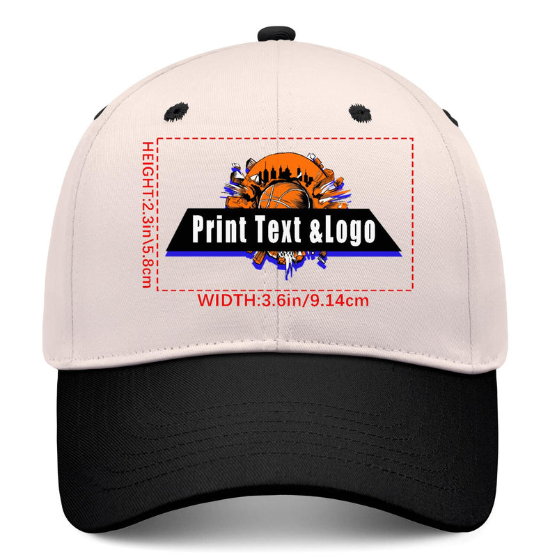 Personalized Cameosa Black 5-Panel Duckbill Cap Your Unique Style Your Way