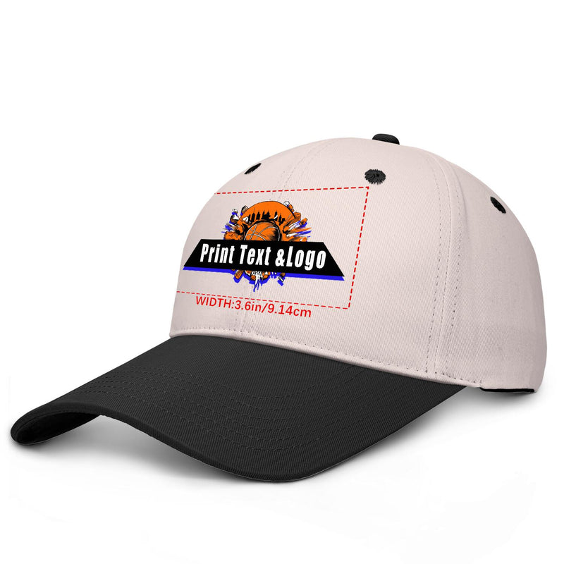 Personalized Cameosa Black 5-Panel Duckbill Cap Your Unique Style Your Way