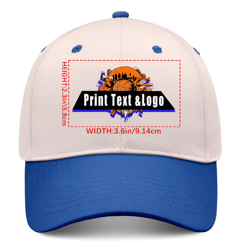 Personalized Cameosa Blue 5-Panel Duckbill Cap Your Unique Style Your Way