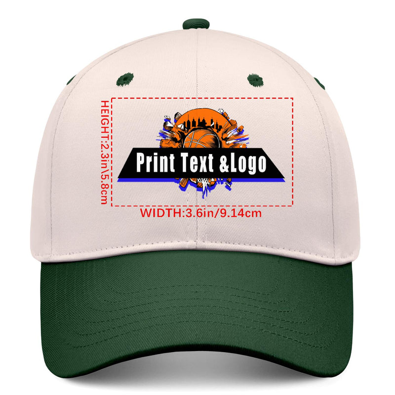 Personalized Cameosa Green 5-Panel Duckbill Cap Your Unique Style Your Way