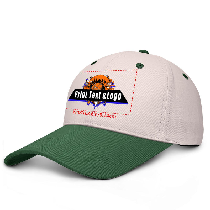 Personalized Cameosa Green 5-Panel Duckbill Cap Your Unique Style Your Way