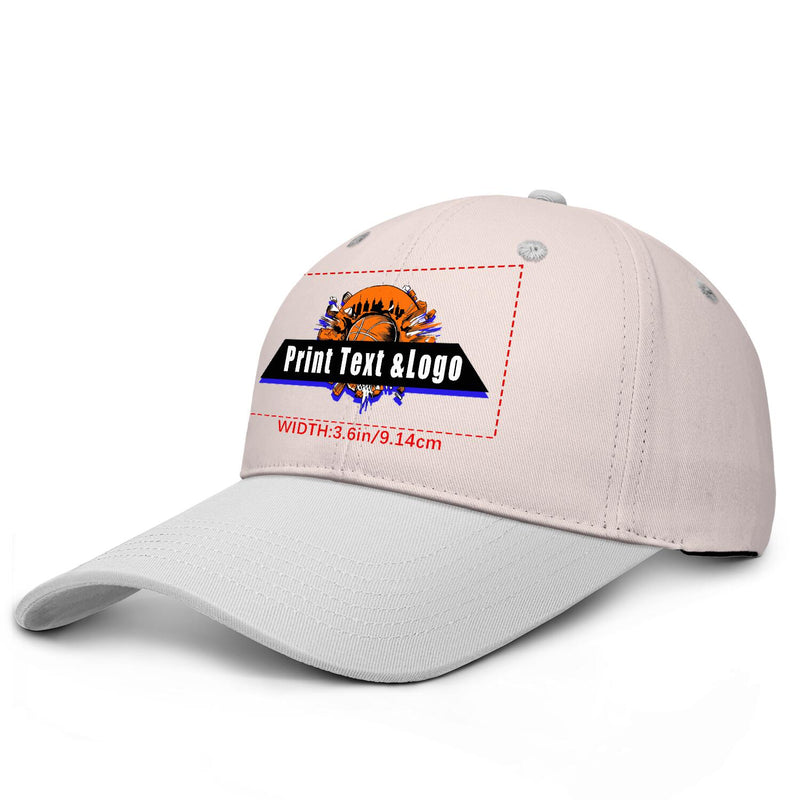 Personalized Cameosa Purple Gray 5-Panel Duckbill Cap Your Unique Style Your Way