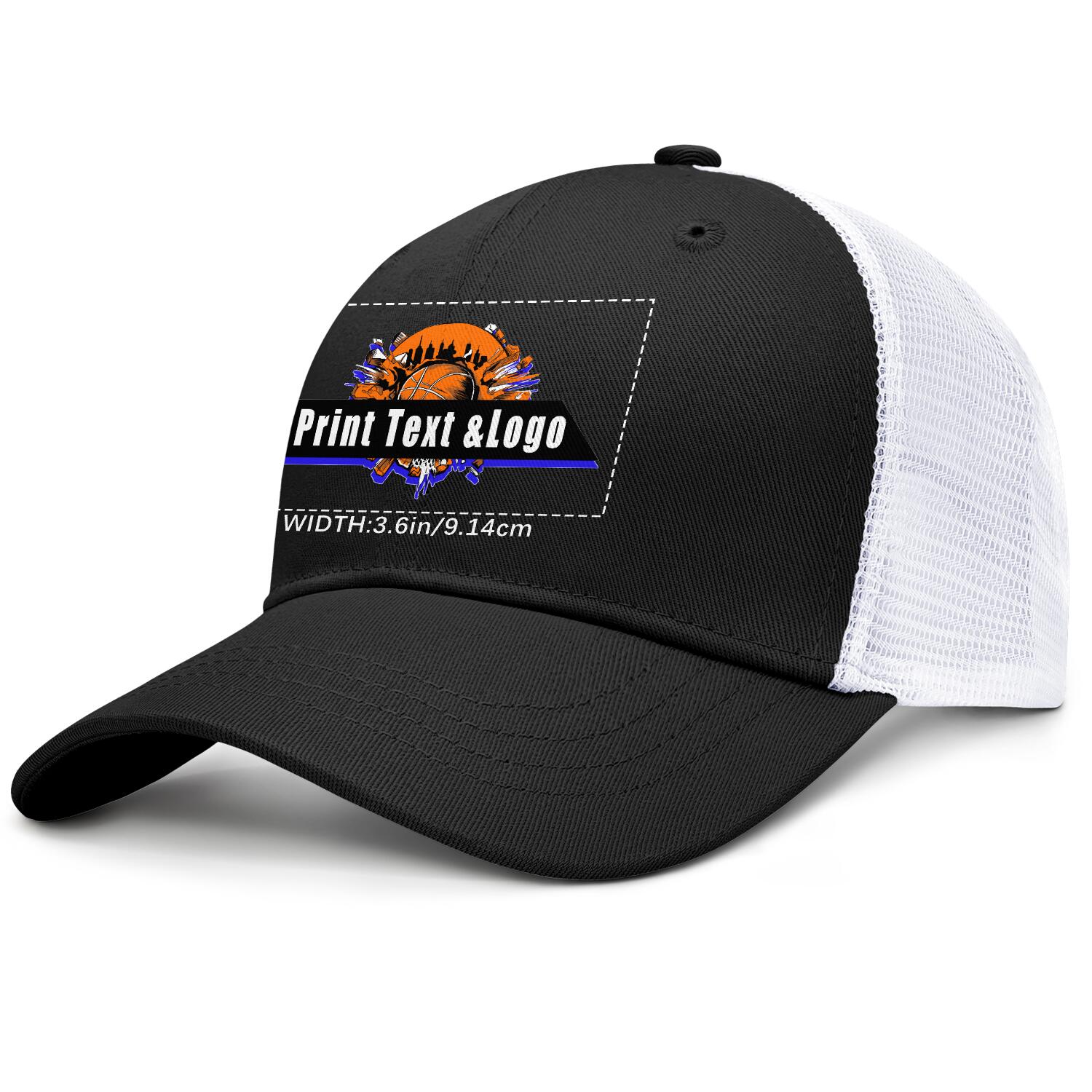 Personalized Black 5-Panel Duckbill Cap Your Unique Style Your Way enthsush