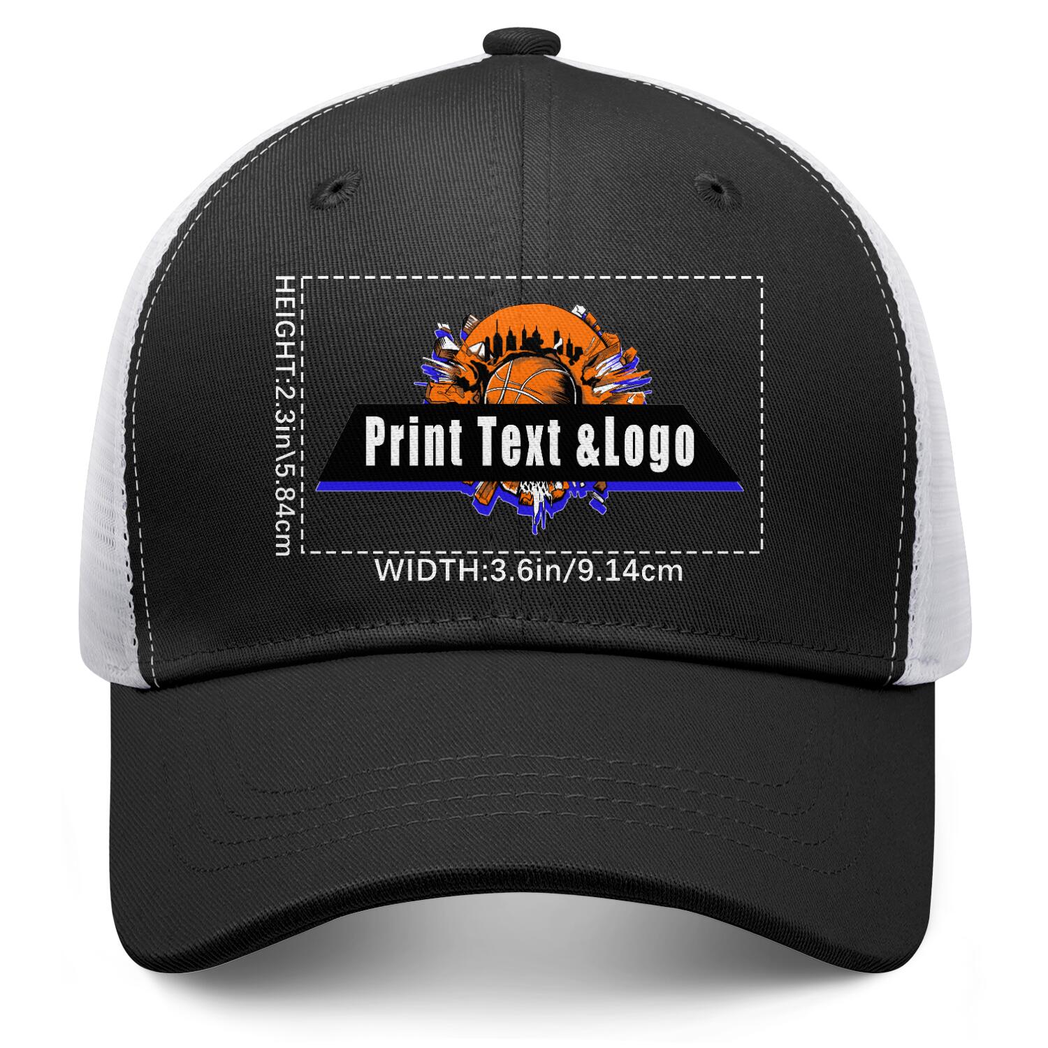 Personalized Black 5-Panel Duckbill Cap Your Unique Style Your Way enthsush