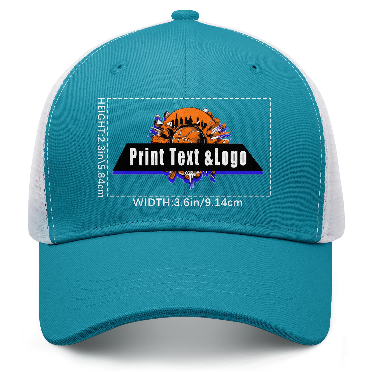 Personalized Blue Green 5-Panel Duckbill Cap Your Unique Style Your Way enthsush