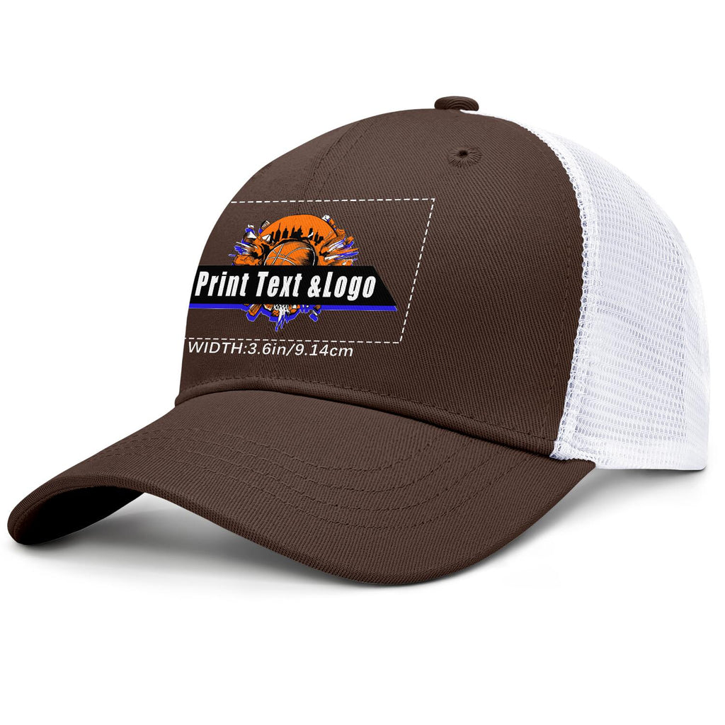 Personalized Brown 5-Panel Duckbill Cap Your Unique Style Your Way enthsush