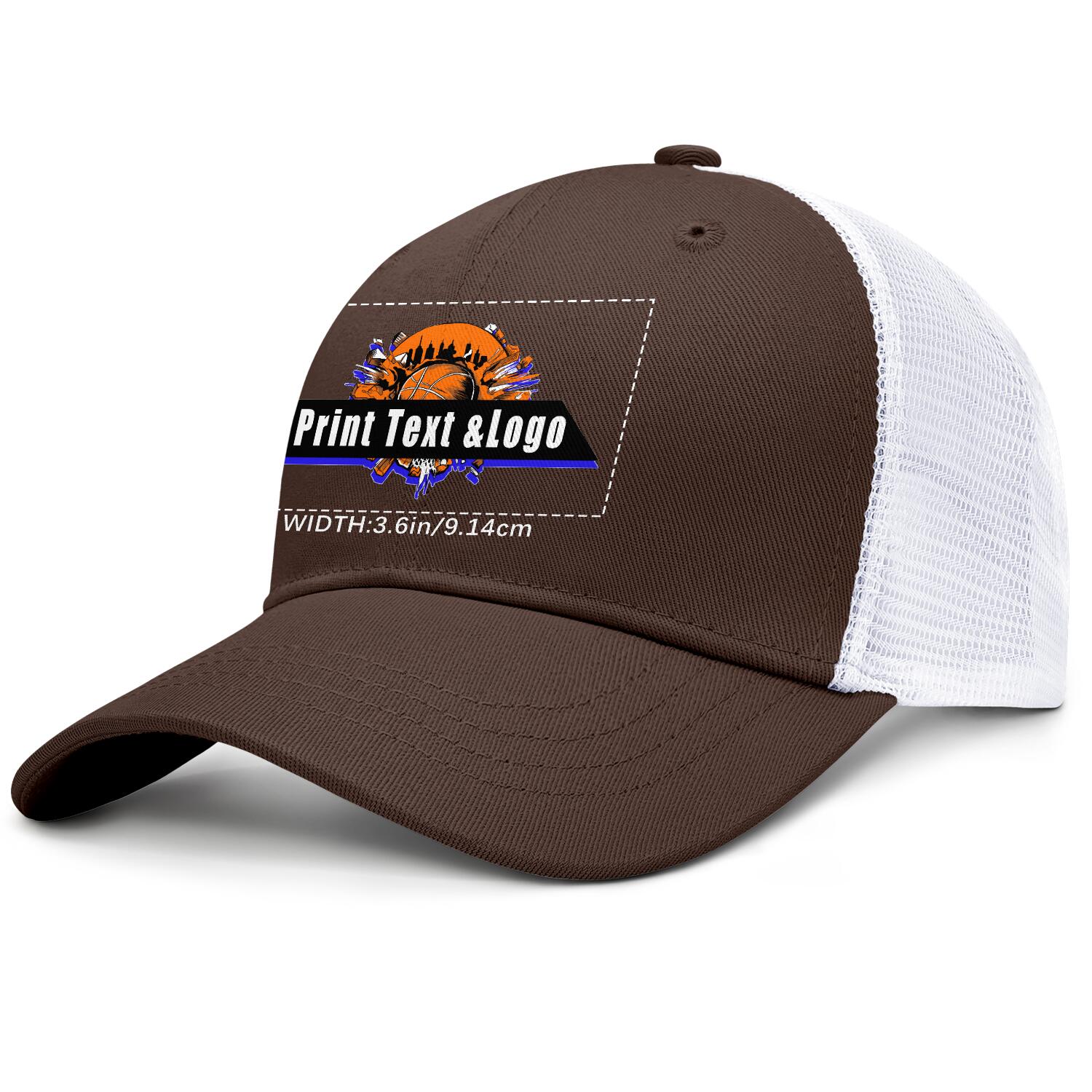 Personalized Brown 5-Panel Duckbill Cap Your Unique Style Your Way enthsush