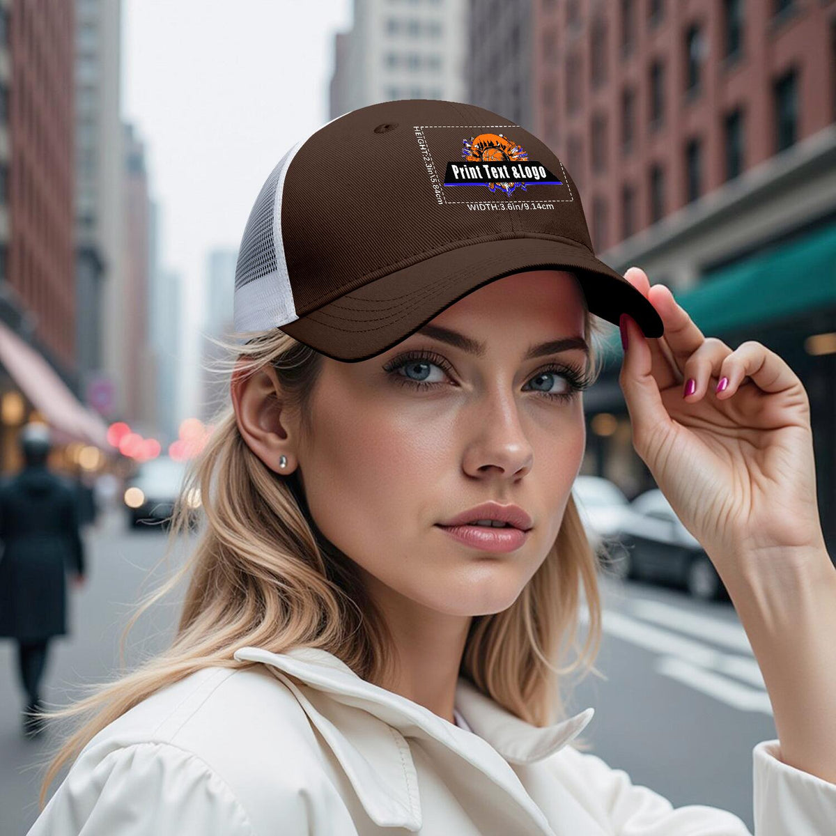 Personalized Brown 5-Panel Duckbill Cap Your Unique Style Your Way enthsush