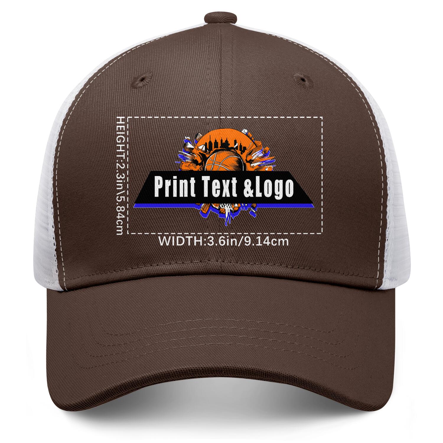 Personalized Brown 5-Panel Duckbill Cap Your Unique Style Your Way enthsush