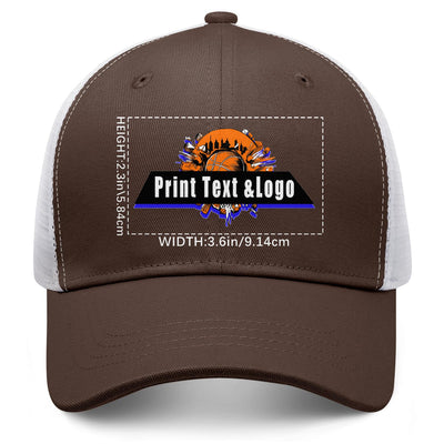 Personalized Brown 5-Panel Duckbill Cap Your Unique Style Your Way enthsush
