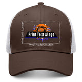 Personalized Brown 5-Panel Duckbill Cap Your Unique Style Your Way