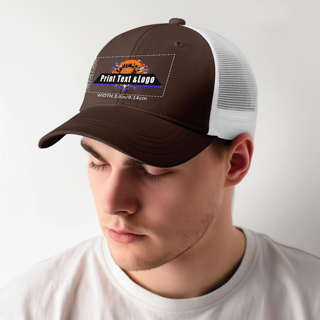 Personalized Brown 5-Panel Duckbill Cap Your Unique Style Your Way enthsush