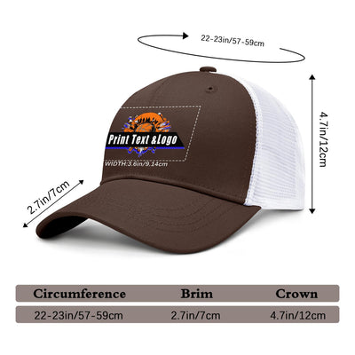 Personalized Brown 5-Panel Duckbill Cap Your Unique Style Your Way enthsush